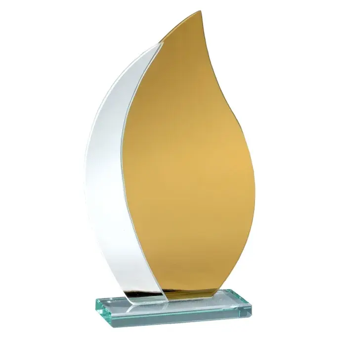 Üveg díj - Tükörüveg csepp  Üveg díj - Tükörüveg csepp