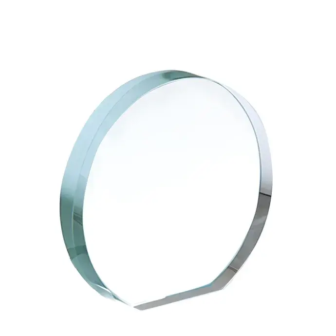 Üveg díj - Kör tömb