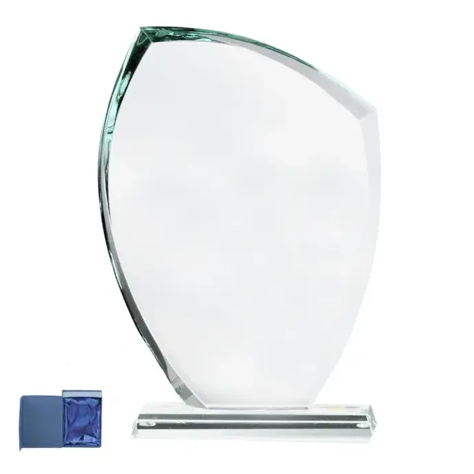 Üveg díj - Jade kristály trófea