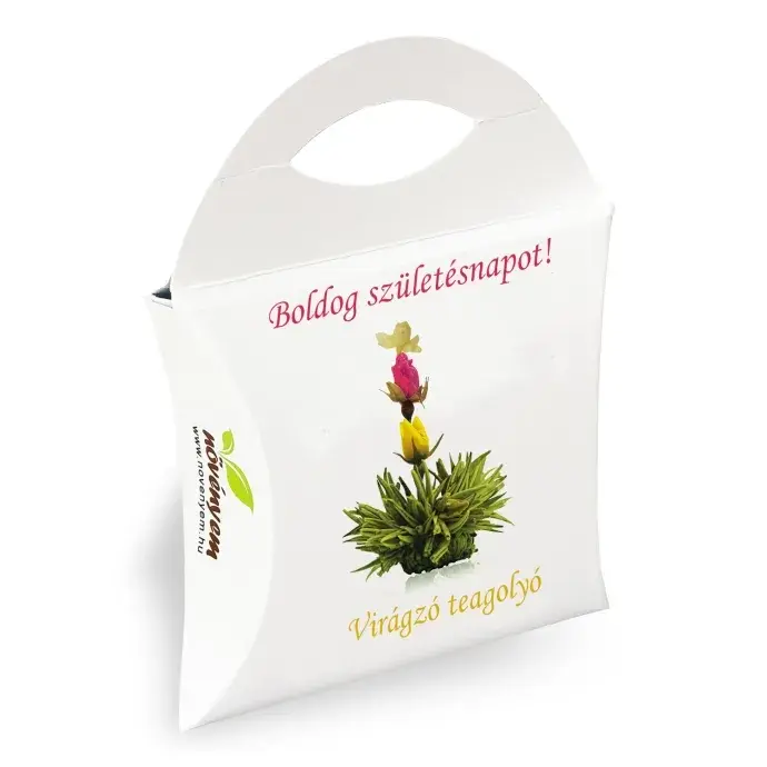 Boldog születésnapot virágzó tea - 3 színű virág