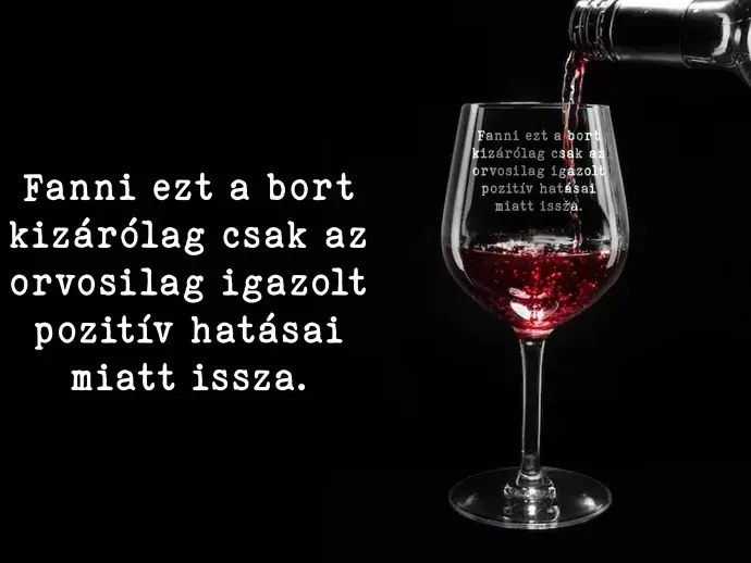 Boros pohár - Orvosilag igazolt