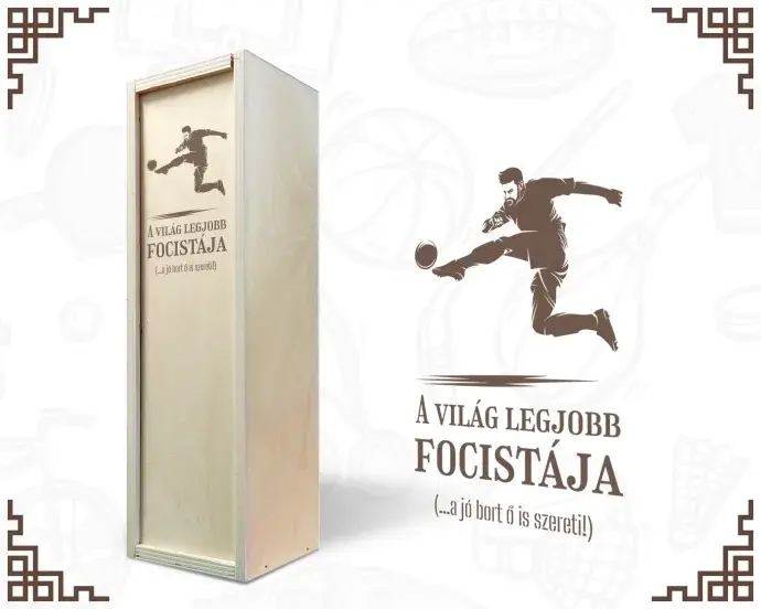 Fa bortartó doboz - Focistának