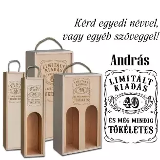 Fa bortartó doboz - 40. Születésnapra