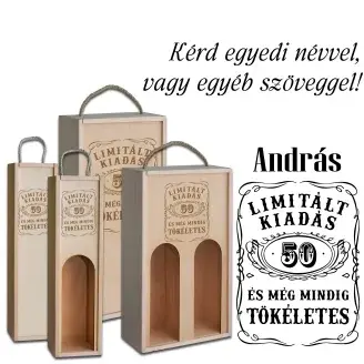 Fa bortartó doboz - 50. Születésnapra
