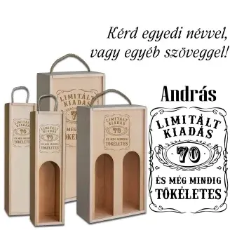 Fa bortartó doboz - 70. Születésnapra