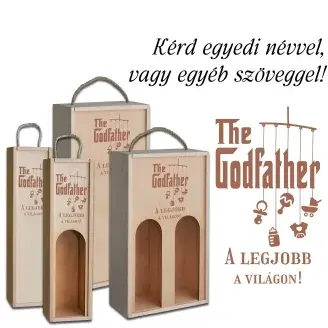 Fa bortartó doboz - Legjobb keresztapa a világon