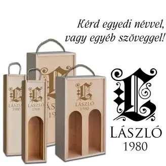 Fa bortartó doboz - Születésnapra név kezdőbetűvel