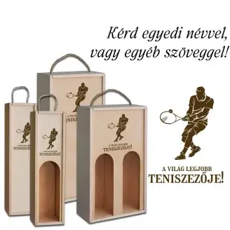 Fa bortartó doboz - Teniszező