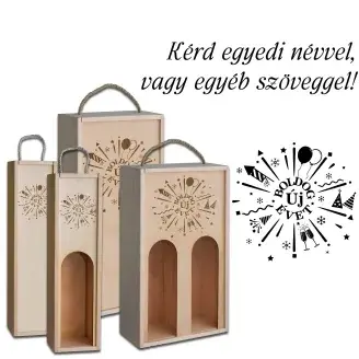 Fa bortartó doboz - Boldog Új évet!