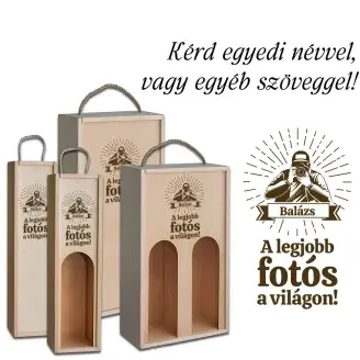 Fa bortartó doboz - Férfi fotós