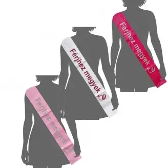 Lánybúcsú vállszalag - Férjhez megyek