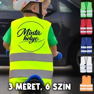 Egyedi gyerek láthatósági mellény