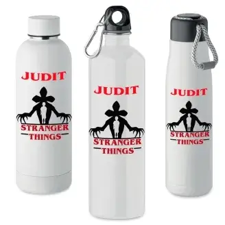 Egyedi neves Stranger Things kulacs, termosz
