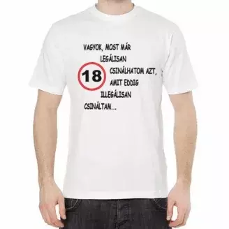 Mostmár 18 vagyok póló