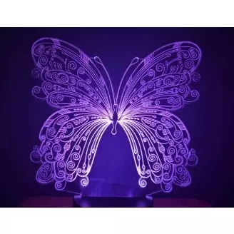 3D LED lámpa - Pillangó