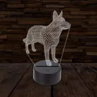 3D LED lámpa - Németjuhász