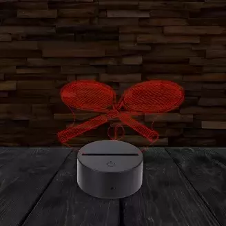 3D LED lámpa - Teniszütők