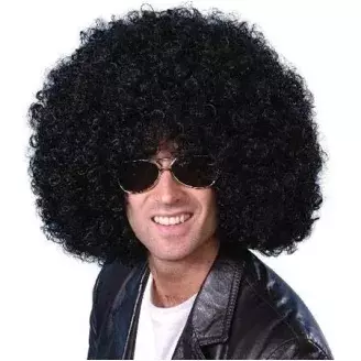 Afro fekete party paróka