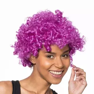 Afro lila party paróka