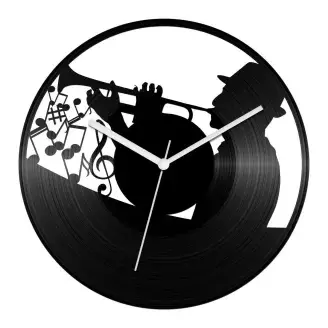 Trombitaszó bakelit óra