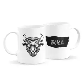 Állatfejes bögre - bika 1