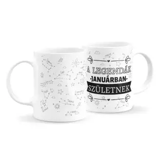Legendás szülinapos bögre (bármilyen hónappal)