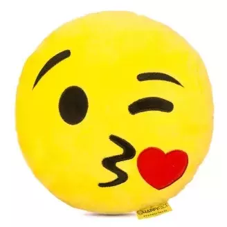 Csókos emoji párna