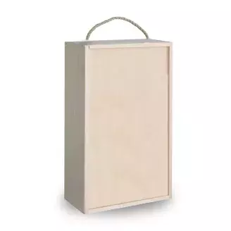 Fa bortartó doboz - 2 üvegnek