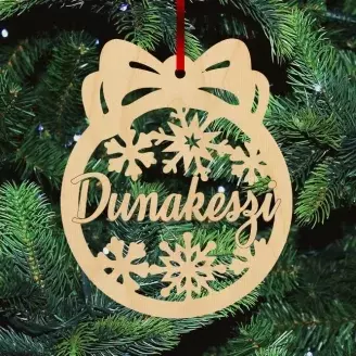 Fa karácsonyfadísz - Dunakeszi