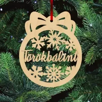 Fa karácsonyfadísz - Törökbálint