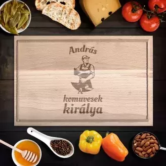 Kőművesek királya vágódeszka - kicsi
