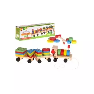 Fa 3d vonat puzzle