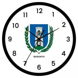 Baranya megye címeres falióra