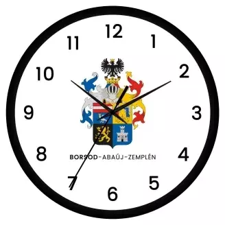 Borsod-Abaúj-Zemplén megye címeres falióra