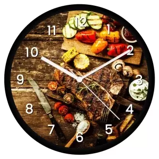 Grilltál falióra