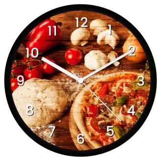 Pizzás falióra