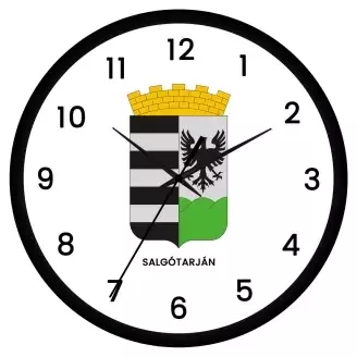 Salgótarján címeres falióra