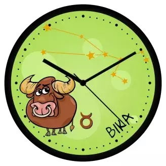 Vicces Bika csillagjegyes falióra
