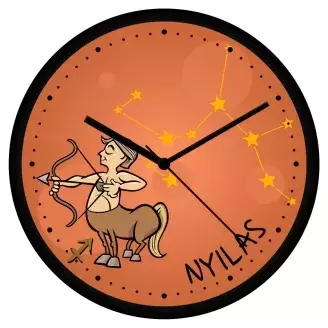 Vicces Nyilas csillagjegyes falióra