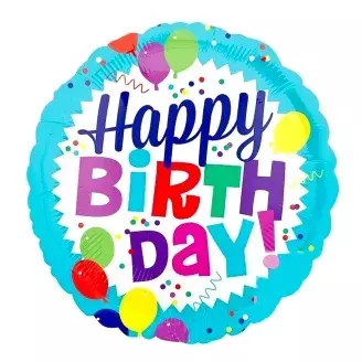 Happy Birthday fólia lufi