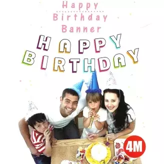 Happy Birthday füzér - szivárvány