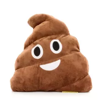 Kaki emoji párna