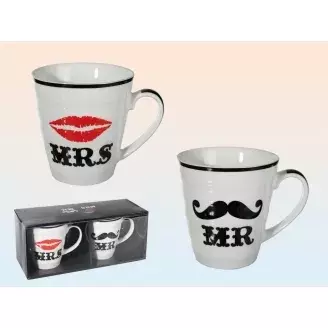 Mr és Mrs bögrék szerelmes pároknak