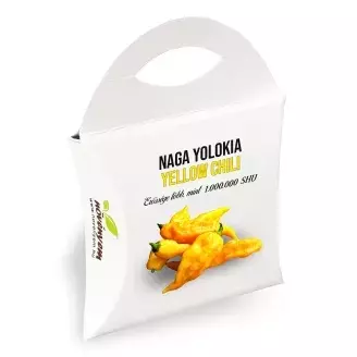 Naga Jolokia yellow chili paprika magok díszdobozban