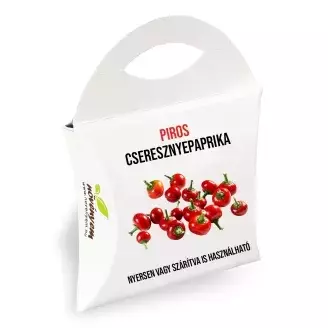 Piros cseresznye paprika magok díszdobozban