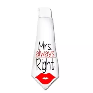 Vicces nyakkendő - Mrs right