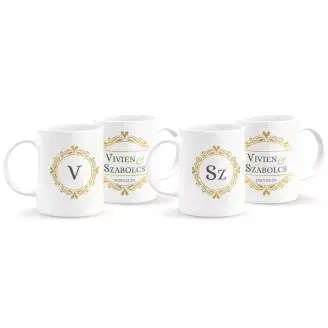 Monogramos páros bögre 5