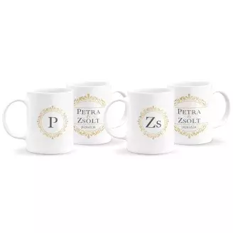 Monogramos páros bögre 8