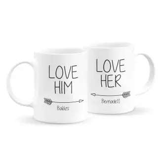 Love páros bögre