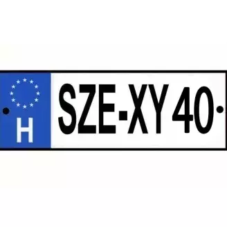 Rendszámtábla Se-xy 40